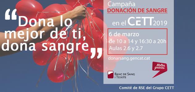 Gracias por participar en la campaña de Donación de Sangre en el CETT